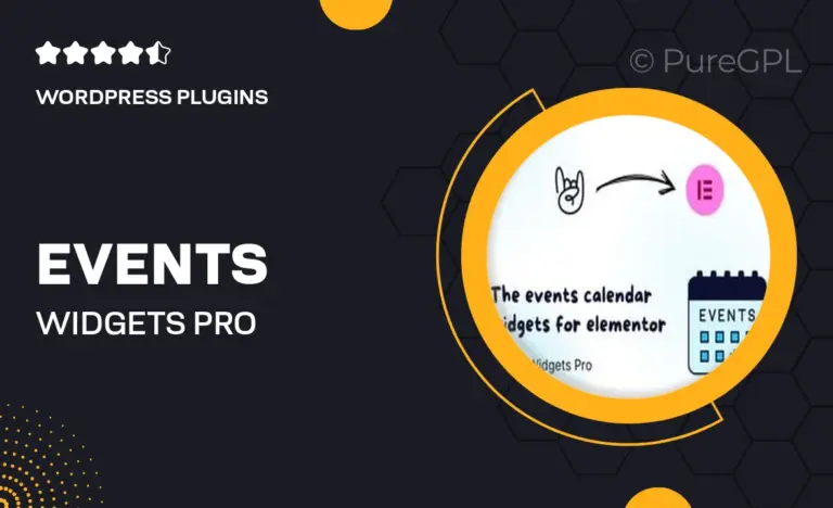 events widgets pro
