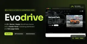 Evodrive – Car Rental & Dealer WordPress Theme