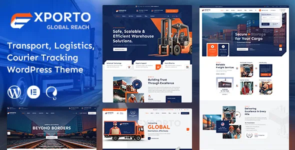 exporto transportation logistics wordpress theme 1