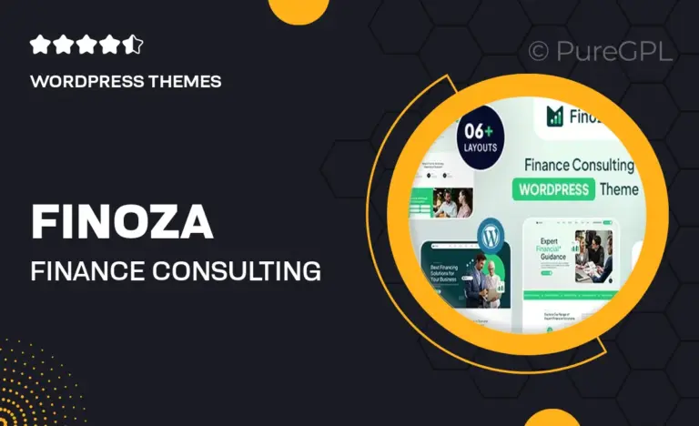 finoza finance consulting wordpress theme