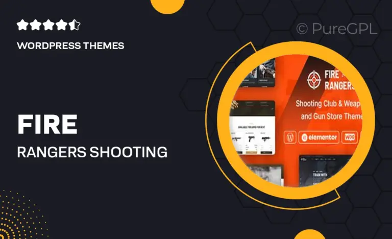 fire rangers shooting range gun club wordpress theme