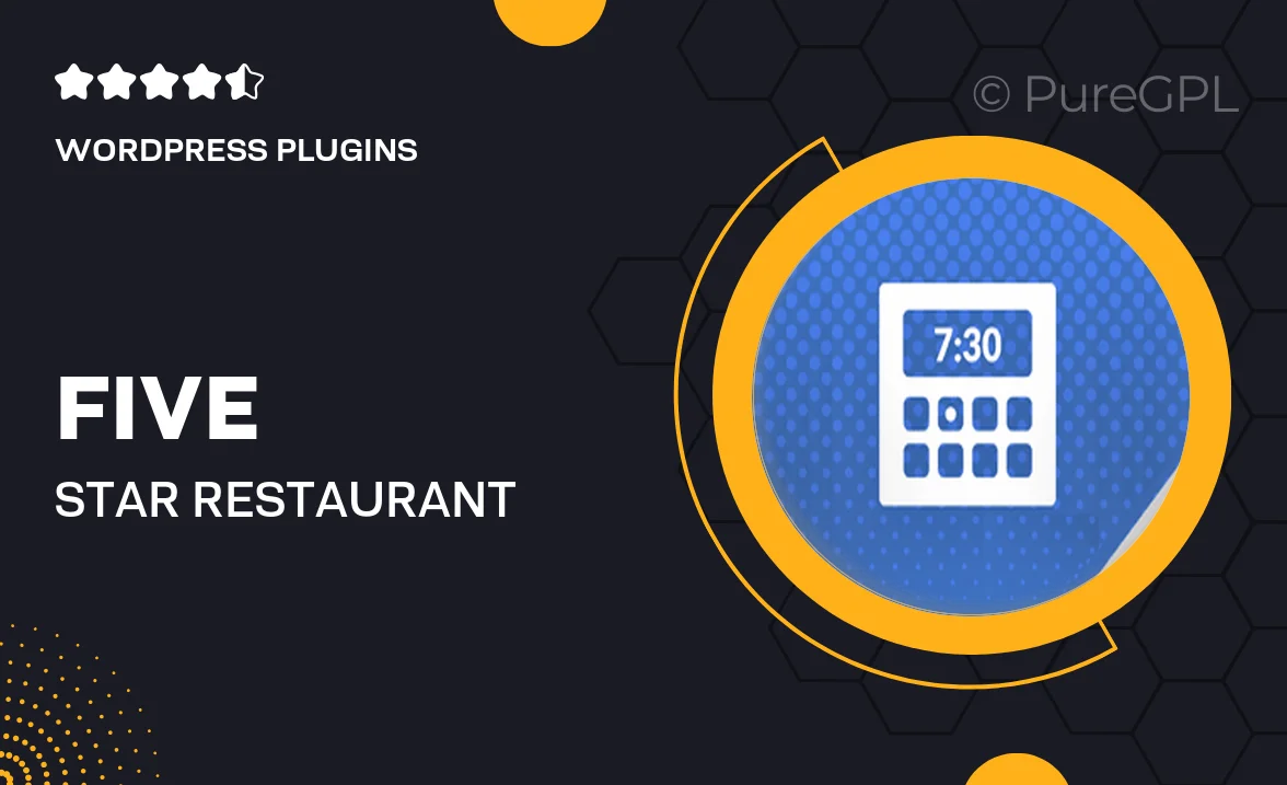 Five Star Restaurant Reservations