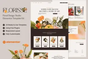 Florisse – Floral Design Studio Elementor Template Kit