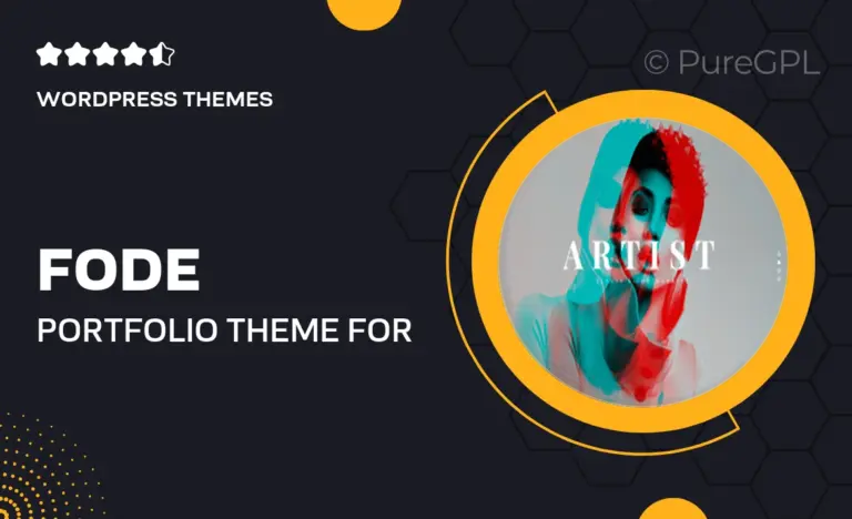 fode portfolio theme for creatives