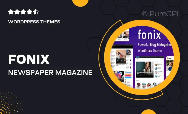 fonix newspaper magazine wordpress theme