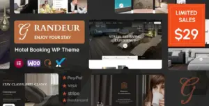 Grandeur – Hotel Booking WordPress Theme