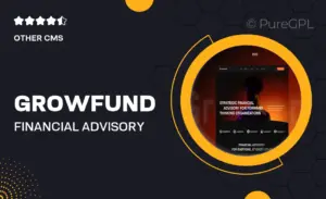 Growfund – Financial Advisory Website Elementor Template Kits