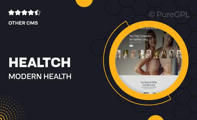 healtch modern health wellness elementor template kit