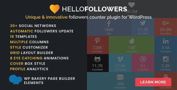 hello followers social counter plugin for wordpress