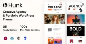 Hunk – Digital Agency & Portfolio WordPress Theme