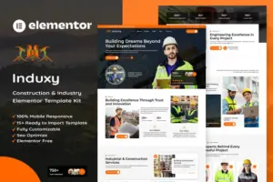 Induxy – Construction & Industry Elementor Template Kit