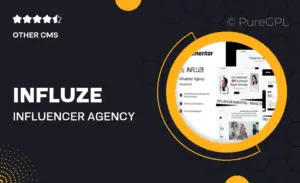 Influze – Influencer Agency Elementor Template Kit