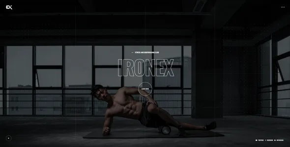 ironex fitness wordpress theme 1