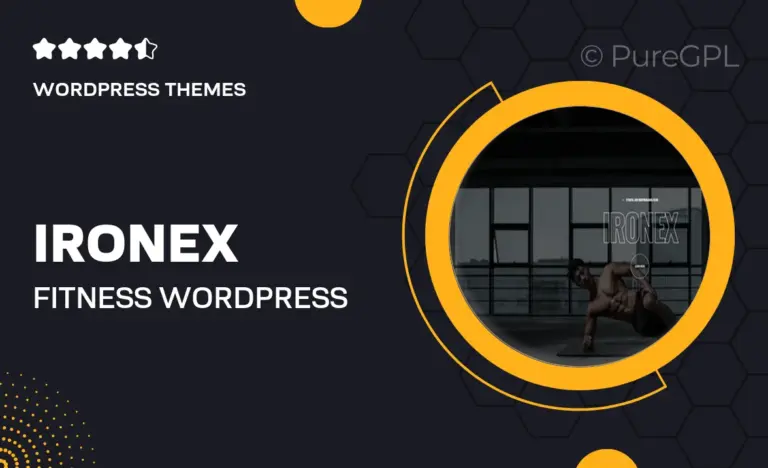 ironex fitness wordpress theme