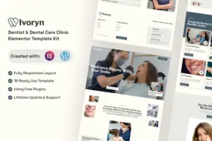 Ivoryn – Dentist & Dental Care Clinic Elementor Template Kit