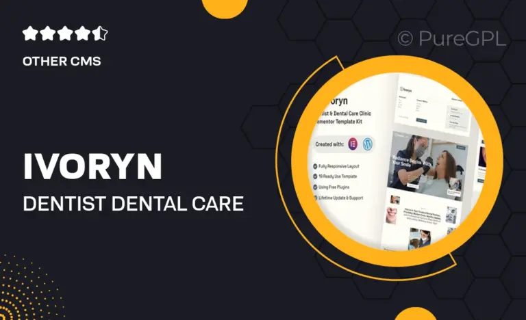 ivoryn dentist dental care clinic elementor template kit