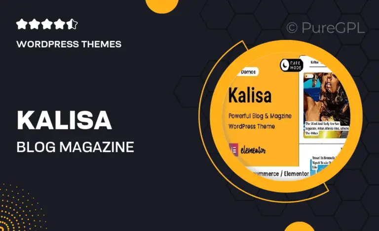 kalisa blog magazine wordpress theme