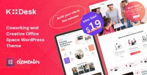Kodesk – Coworking and Office Space WordPress Theme