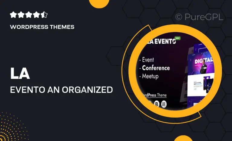 la evento an organized event wordpress theme