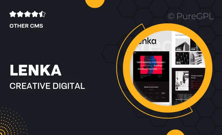 lenka creative digital agency elementor template kit