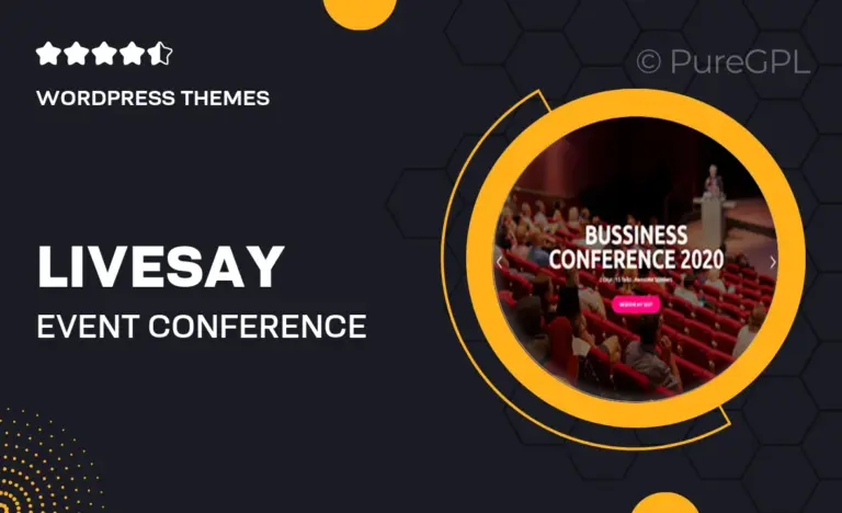 livesay event conference wordpress theme