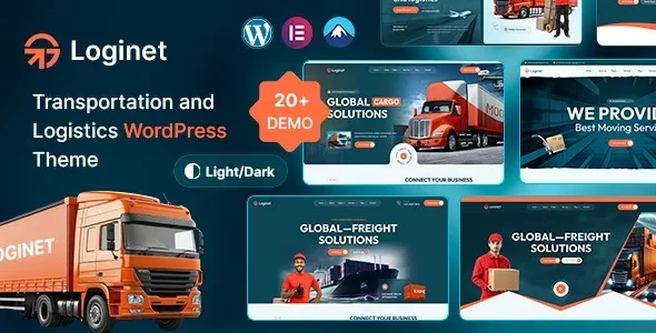 loginet transportation logistics wordpress theme 1