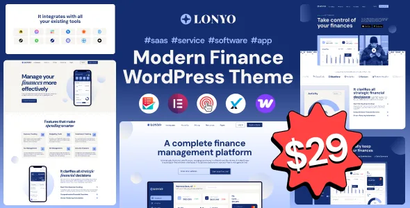 lonyo software saas startup wordpress theme 1