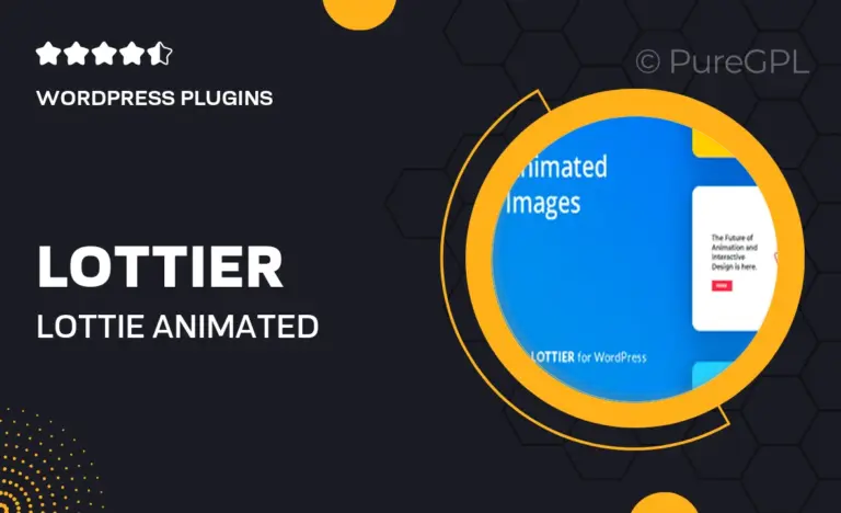lottier lottie animated images for wordpress editor