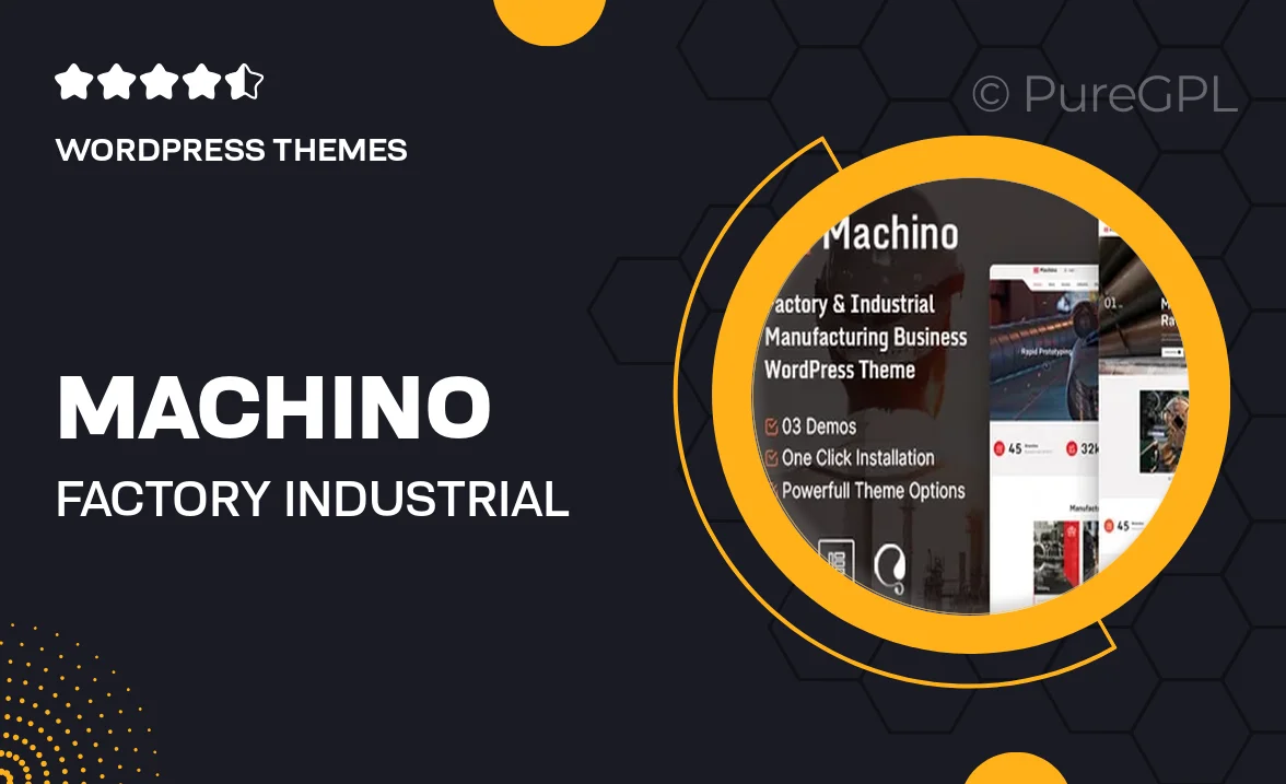 Machino – Factory & Industrial WordPress Theme