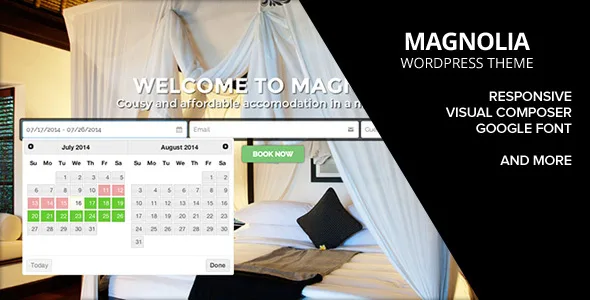 magnolia hotel booking wordpress theme 1