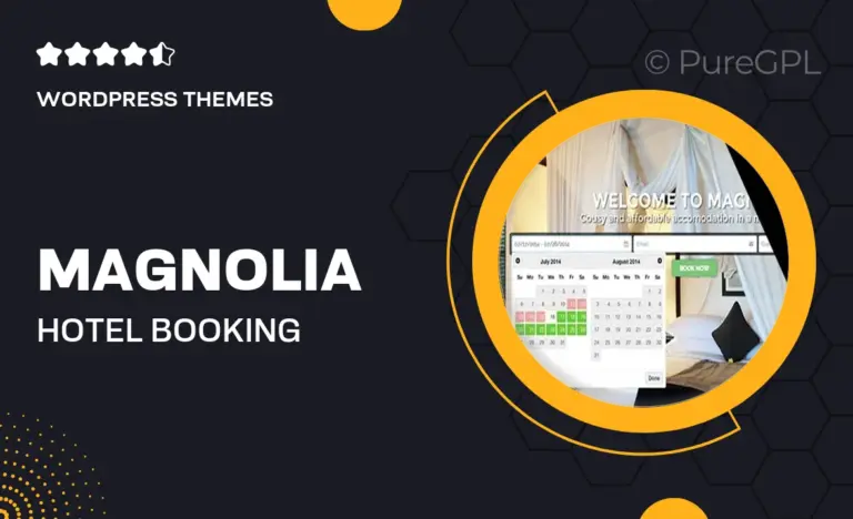 magnolia hotel booking wordpress theme
