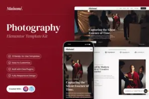 Maisone – Photography Elementor Template Kit