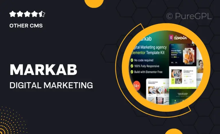 markab digital marketing elementor template kit