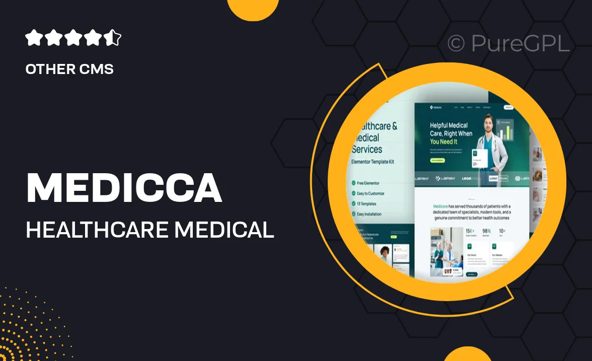 Medicca – Healthcare & Medical Services Elementor Template Kit