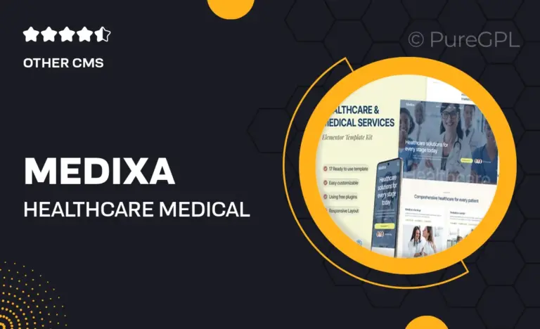 medixa healthcare medical services elementor template kit