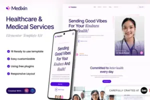 Medixin – Healthcare & Medical Services Elementor Template Kit