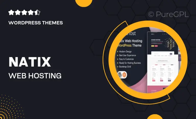 natix web hosting wordpress theme