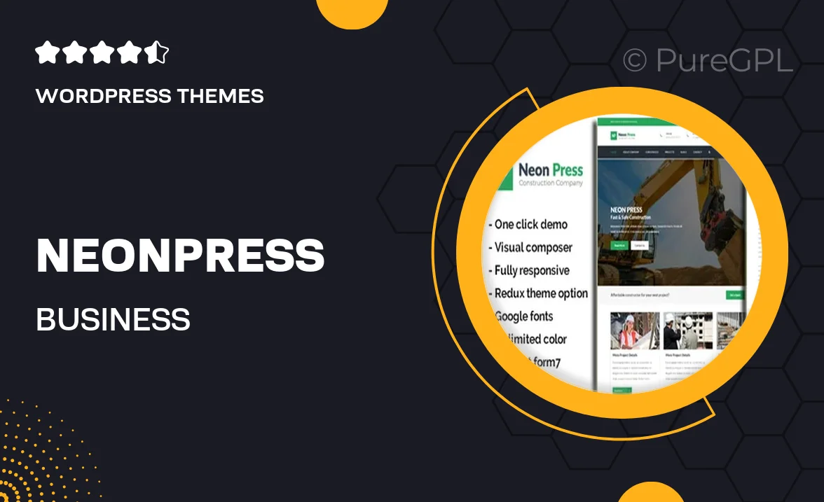 NeonPress – Business Construction WordPress Theme
