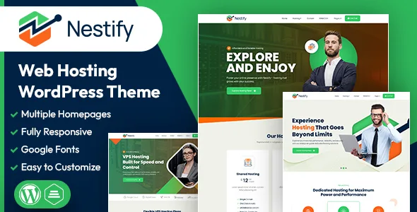 nestify web hosting whmcs wordpress theme 1