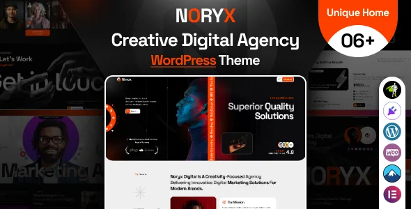 noryx digital agency creative wordpress theme 1