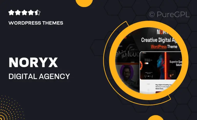 noryx digital agency creative wordpress theme
