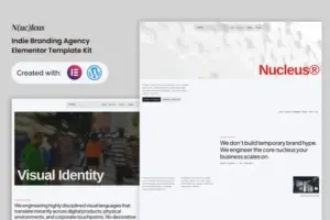 Nucleus – Indie Branding Agency Elementor Template Kit