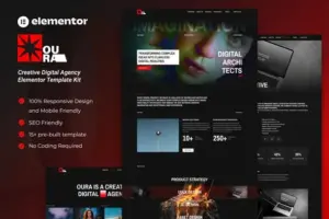 Oura – Creative Digital Agency Elementor Template Kit