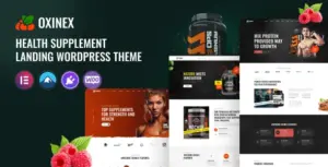 Oxinex – Health Supplement WordPress Theme