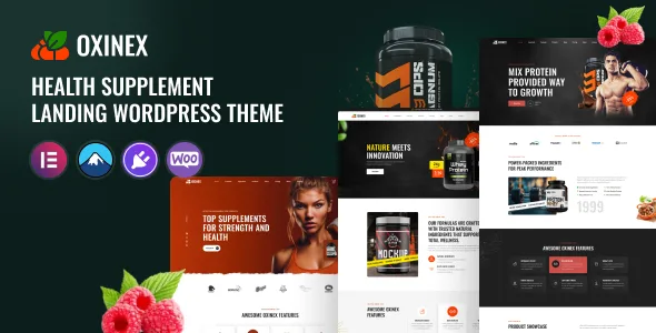 oxinex health supplement wordpress theme 1