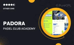 Padora — Padel Club & Academy Elementor Template Kit
