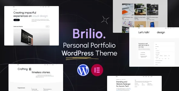 personal portfolio wordpress theme brilio 1
