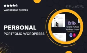 Personal Portfolio WordPress Theme – Brilio