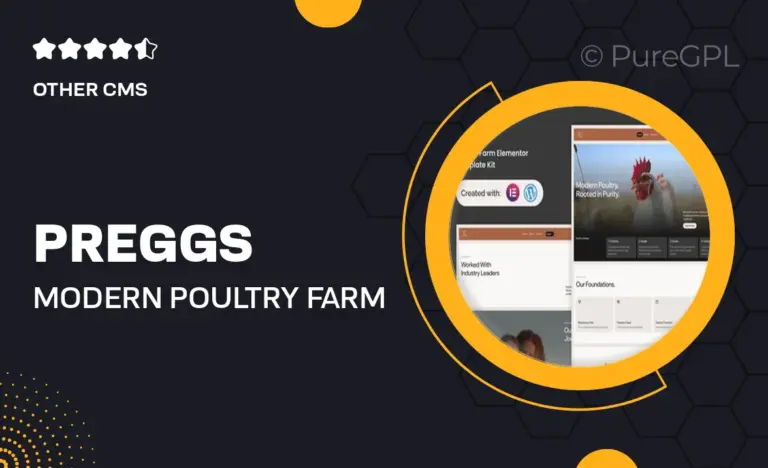 preggs modern poultry farm elementor template kit