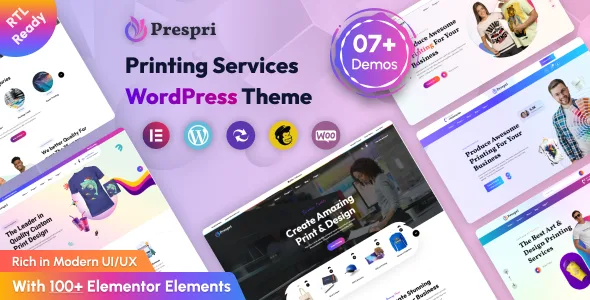 prespri printing services wordpress theme 1